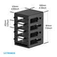 thumbnail image 3 of Caja Cluster UCTRONICS de 4 Capas de Metal con Ventiladores para Pi 5/4B, 3 of 7