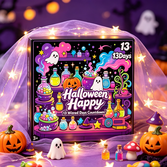 2026 Halloween Advent Calendar 2026 with 13PCS Squishy Toy, 13Days Holiday CountDown to Halloween, Countdown Calendar for Adults Classroom Party Favor Supply, Trick or Treat Prizes Gift