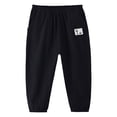 thumbnail image 3 of Generic Boys Joggers Elastic Waist Sweatpants Lightweight Linen Tapered Pants/Causal Relaxed Fit School Athletic Trousers, 3 of 8
