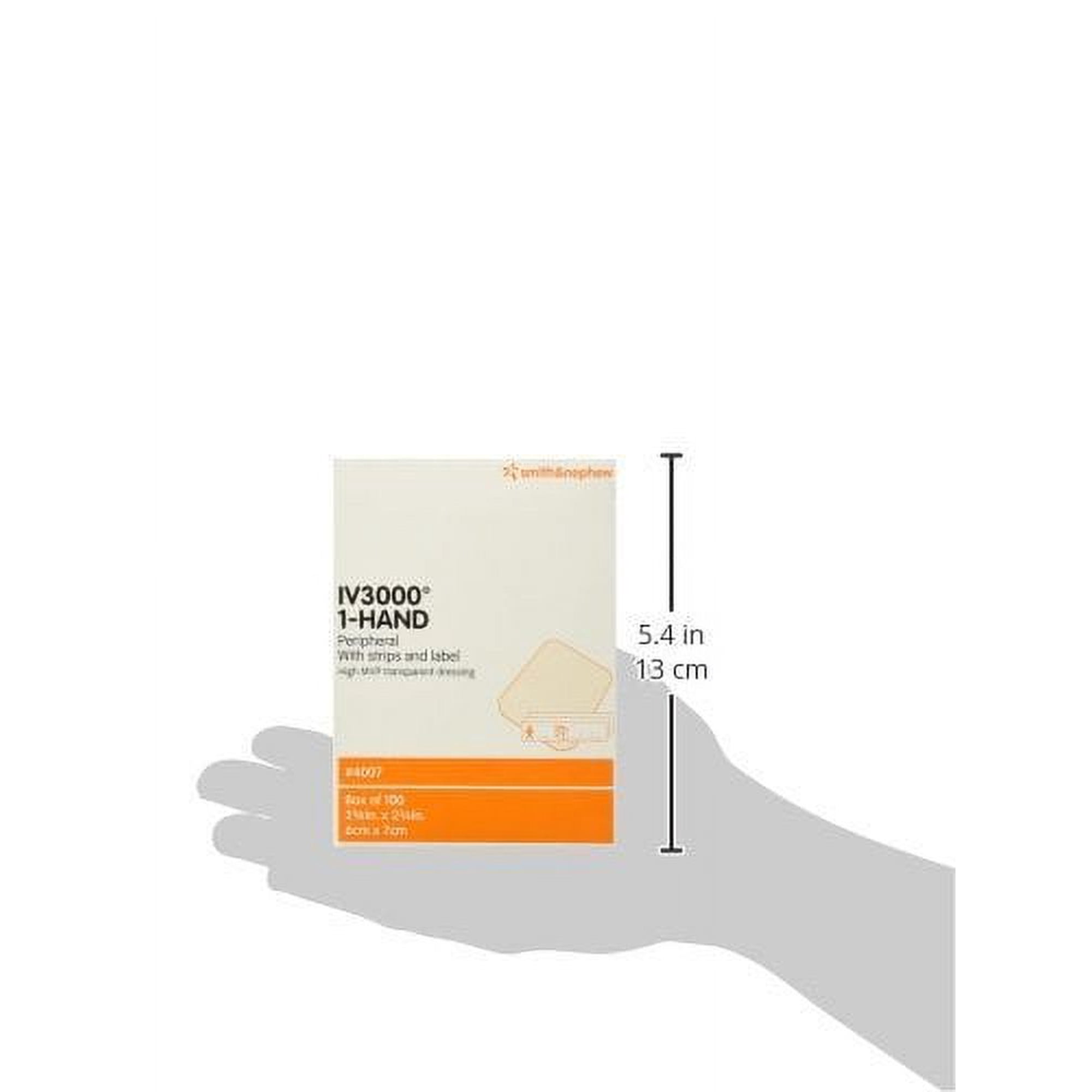 Smith & Nephew IV 3000 1-Hand Transparent Dressing, 100 Count