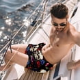 thumbnail image 2 of luoweisi Men's Beach Shorts Quick Dry Swim Trunks with Mesh Lining Couple Skulls S, 2 of 5