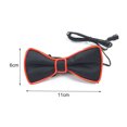 thumbnail image 6 of Mosey LED Light Up Bow Tie with Flashing Modes Adjustable Long-lasting Wide Application Bow Tie Prom Dress Performance Props, 6 of 7