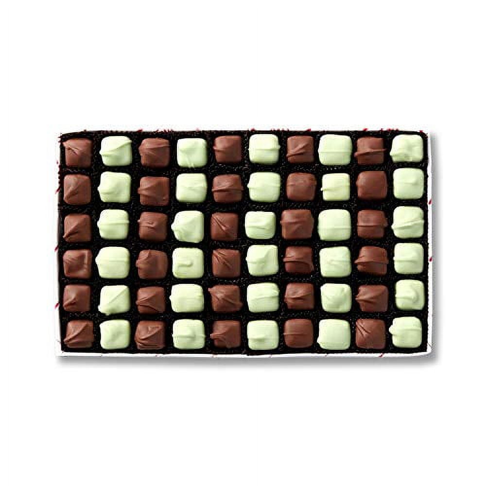 Fannie May Mint Meltaways, Milk Chocolate and Pastel Candy with a Mint Chocolate Center, Chocolate Candy Gift Box, 1 lb