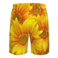 thumbnail image 6 of Disketp Men'S Swim Trunks Hawaiian Breathable Surf Beach Swimsuits Mesh Lining Beach Shorts With Pockets-3d Sunflowers, 6 of 9