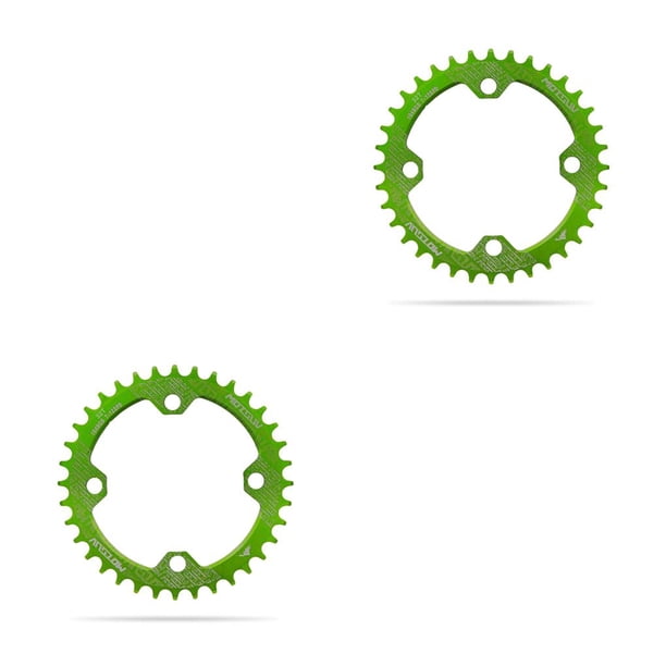 Advancent Juego de cadenas de bicicleta, rueda de cadena de bicicleta de montaña redonda de repuesto, aleación de aluminio, placa de ligera Type2 NO2 Advancent CBP189073