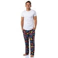 thumbnail image 2 of Power Rangers Mens' All-Over Tossed Print Red Pink Black Yellow Power Ranger Helmet Sleep Lounge Pajama Pants, 2 of 6
