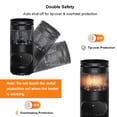 thumbnail image 4 of Costway Portable Electric Space Heater 1500W Adjustable Thermostat Remote Control, 4 of 10