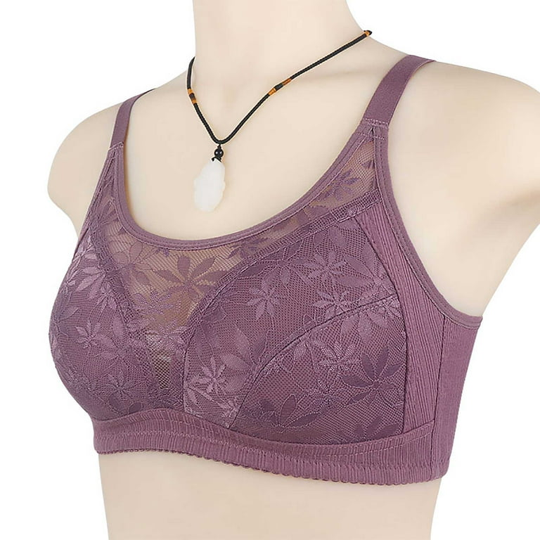 Summer Sports Bras For Women, Back Close Seamless Wirefree Plus