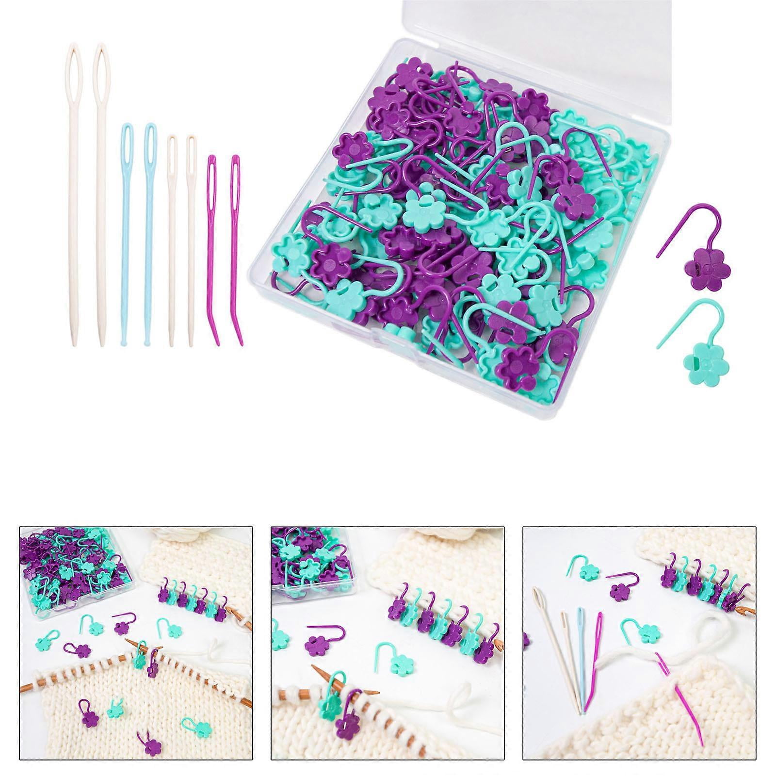 1 Set Large Eye Sewing Needle Knitting Markers Stitching Markers Yarn Needle Knitting Accessories for Crochet Lovers