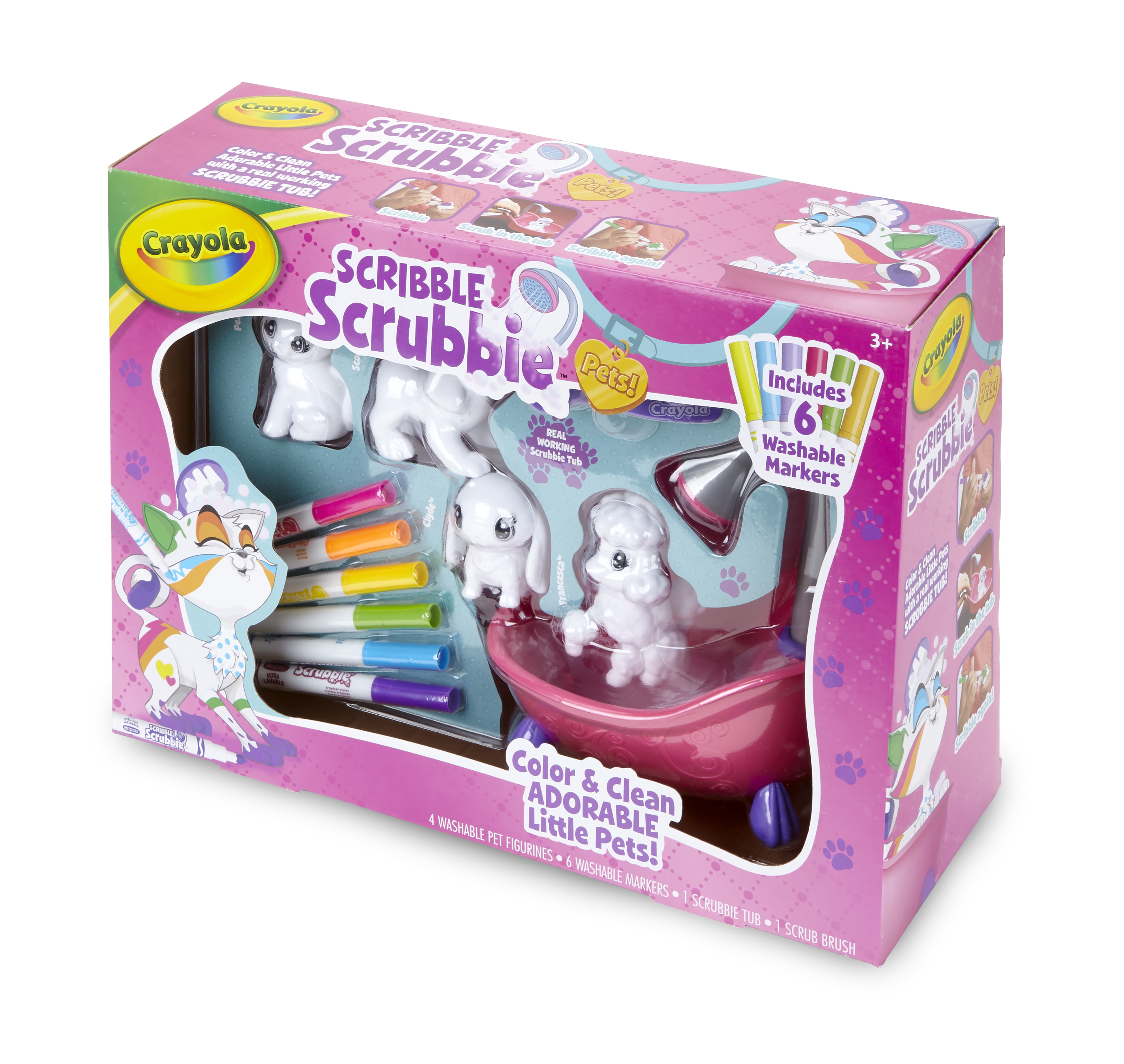 Crayola 74-7249 Scribble Scrubbie Pets Scrub Playset Brand New Sealed Rare  NIB