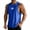 Blue, variant on Men's Mesh Tank Tops Swim Beach Sleeveless Shirt Quick Dry Gym Workout Stringer Muscle Tshirts Big and Tall Size M-4XL White