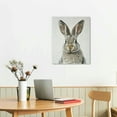 thumbnail image 3 of Acheng  Sylvie Bunny Portrait on Linen and Bunny Tail on Linen Framed Canvas Wall Art Set by Amy Peterson Art Studio, 2 Piece 23x33 Natural, Cute Animal Art for Wall picture 2, 3 of 5