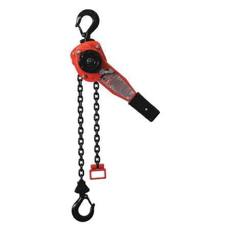 DAYTON 4ZX47 Lever Chain Hoist, 3300 lb., Lift 10 ft. by DAYTON