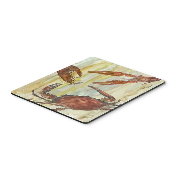 Crab, Shrimp, Oyster Yellow Sky Mouse Pad, Hot Pad or Trivet