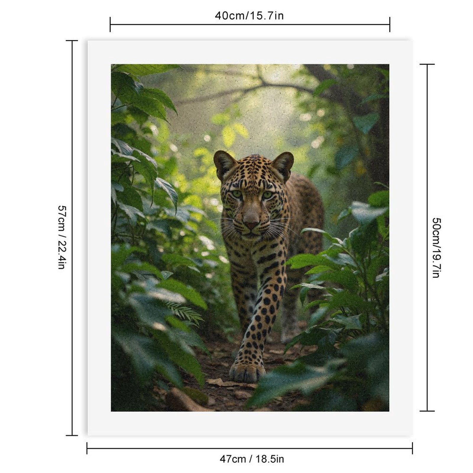 Paint by Numbers Kit for Adults, Jungle Stride Wild Cat Majesty Paint by Numbers, Easy Paint by Numbers Kit for Adults Beginner, DIY Adult Paint by Number Kits on Canvas, Home Decor