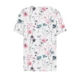 thumbnail image 5 of VERUGU Shirts for Women Fashion Printed Short Sleeve Blouse Round Neck Casual Tops Pink XL, 5 of 5