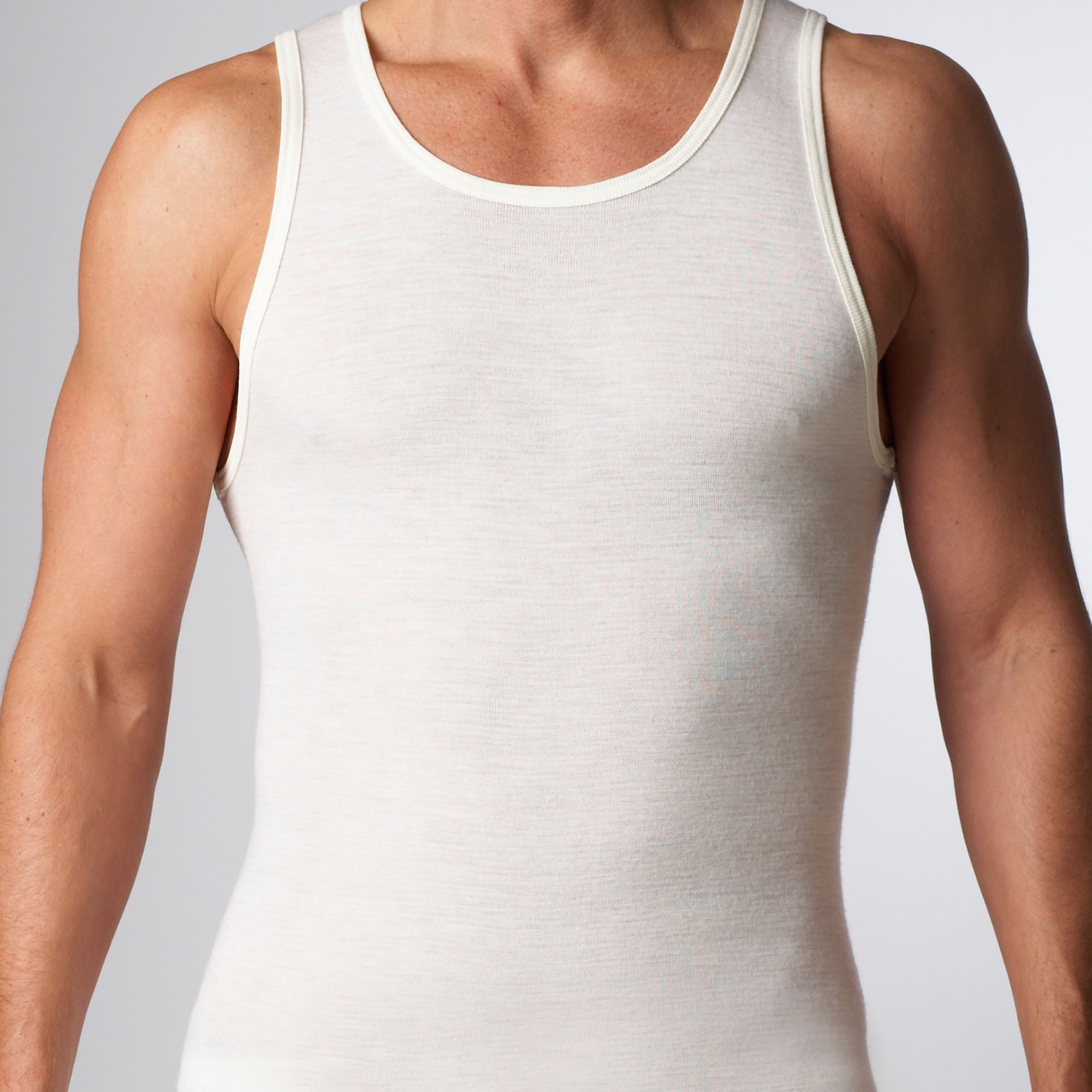 Stanfield's Men's Thermal Superwash Merino Wool Blend Athletic Tank Undershirt Baselayer