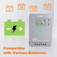 thumbnail image 4 of MUCH 30 Amp 12V/24V DC Input MPPT Solar Charge Controller with  LCD screen and Dual USB , 30Amp-BT PV 100V Solar Panel Battery Regulator, 4 of 11