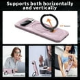 thumbnail image 2 of Magnetic Invisible 360° Rotatable Ring Kickstand for Google Pixel 9 Pro XL Phone Case,Compatible with MagSafe,Military-Grade Protection Shockproof Rugged Heavy Duty Phone Case Cover,Pink, 2 of 6