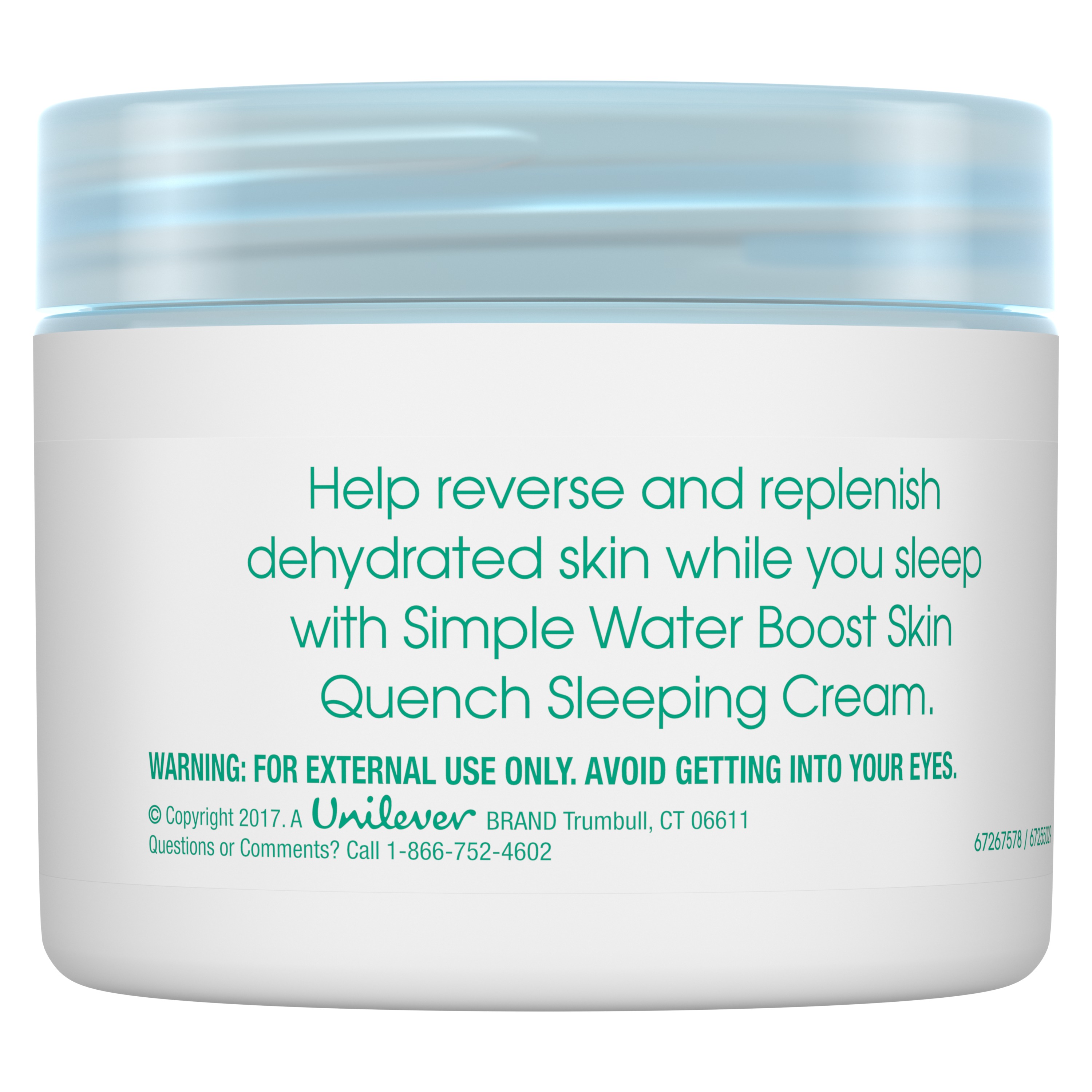 Simple Water Boost Skin Quench Sleeping Cream 1.7 oz - image 3 of 13