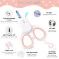 thumbnail image 3 of Oazouf Cat Nail Clipper with LED and UV Light, Pet Claw Trimmer with Safe Lock for Cats Dogs Rabbits Birds Small Animals, Pink, 3 of 10
