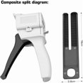 thumbnail image 5 of Pistolet Distributeur d'Époxy 50 ml, Pistolet à Colle Époxy AB Rapports de Mélange 1:1 pour Colle, Gris, 5 of 5