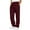 Wine #40, variant on Dresfit Men's Big and Tall Sweatpants Wide Leg Baggy Pants Straight Leg Drawstring Travel Joggers with Zipper Pockets 2026 Solid Uncuffed Loose Sweat Pants Army Green L