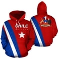 thumbnail image 4 of Sudadera con capucha con estampado 3D del mapa del emblema nacional de Chile para hombre, sudadera con la bandera chilena y flores, jerséis CONDOR, sudadera con capucha para mujer y niño, 4 of 5
