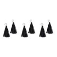 thumbnail image 4 of ZheElen 2 Pièces Pompons en Cuir Bijoux Breloques Porte-Clés Sacs Anneau Résultats Style un 3Set, 4 of 6