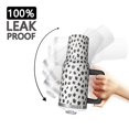 thumbnail image 3 of 40oz Tumbler with Handle and Straw, Vacuum Insulated Stainless Steel Travel Mug, Fits Car Cup Holder, Animal Print, 3 of 6