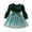 Green, variant on KYAIGUO Baby Toddler Silk Velvet Dress for Girls,Kids Long Sleeved Princess Mesh Skirt Tutu Tulle Onesies Bow Dress for 1-7Y