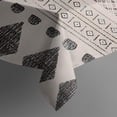 thumbnail image 5 of Boho Black and White Tribal Ethnic Pattern Rectangle Tablecloth 60"x102",Waterproof Polyester Rectangle Table Cloth, Wipeable Spillproof Polyester Tablecloth for Dining, Camping, Indoor and Outdoor, 5 of 6