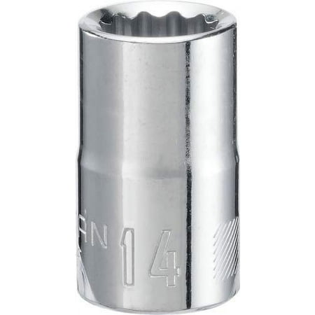UPC: 0885911588713 | CRAFTSMAN Shallow Socket  Metric  1/2-Inch Drive  14mm  12-Point (CMMT44235)