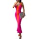 thumbnail image 1 of Txlixc Vestido largo de punto femenino bodycon, vestido midi de cuello V sin mangas Txlixc moda, 1 of 5