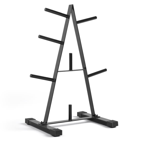 CAP Barbell Standard Weight Plate Tree Rack, 7-Post Storage for 1-Inch Plates, 500 lb Capacity