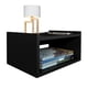thumbnail image 4 of MORU Juego de 2 Burós para Recámara Flotantes Aire Negro , Set de Mesitas de Noche,  Muebles para recámara, Mesas Auxiliares Minimalistas, Mesas de Apoyo, Burós para Dormitorio y Sala, 4 of 7