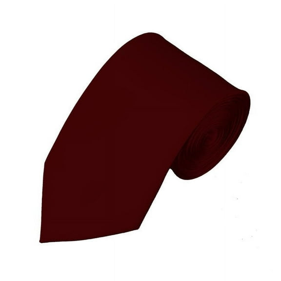 Solid Maroon Slim Men's Necktie