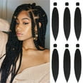 6*Wig Braids Clearance Sale, Kitecy Pre Stretched Braiding Hair Natural