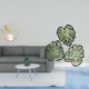 thumbnail image 2 of Estatua de bola de cristal,Estatuas de bolas de cristal para decoración del hogar,escritorio interior,Escultura de bola de cristal Figura de hierro Decoración,Placa de pared con hojas de, 2 of 8