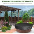 thumbnail image 2 of Promotion, Tarpaulins and Accessories Round Spa Pool Cover Outdoor Protective Cover Inflatable Spa Pool Cover Protector (19090cm, black), AAFGVC, 2 of 5