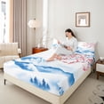 thumbnail image 4 of Castle Fairy Female Men Japanese Style Full Size Sheets,Cherry Blossom Bed Sheets, 4 of 7
