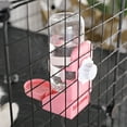 thumbnail image 1 of Comedero de agua para conejos de 500 ml, jaula para mascotas, dispensador de agua suspendido, cuenco automático para botella de agua para animales pequeños, 1 of 9