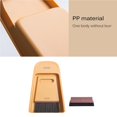 thumbnail image 4 of Mini Broom Dustpan Set Desktop Broom Dust Lightweight Plastic Kitchen Water Pan Tiny Dustpan Brush Set For Cleaning Table Countertop Keyboard Yellow, 4 of 7