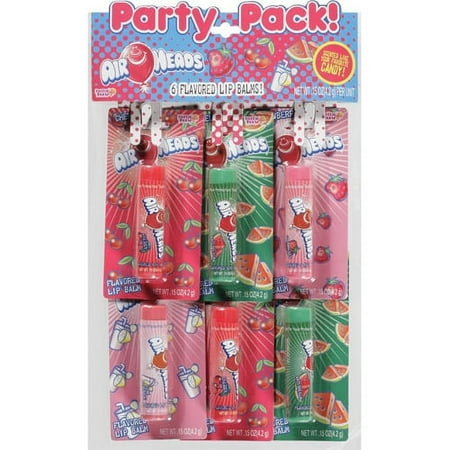 Nestle Party Pack Wonka Brand Flavors Lip Balms, 6 count