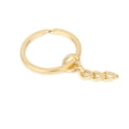 thumbnail image 2 of KLKCMS 100 Pieces 1 inch /25mm Metal Split Key with Chain Golden Key Keychain, 2 of 6