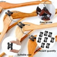 thumbnail image 5 of 100Pcs Clothes Hanger Connector Hooks, for Velvet Huggable Hangers, Wooden Hangers, Heavy Duty Space Saving for Closet, 5 of 6