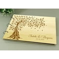 thumbnail image 3 of Wedding Tree Guest Book Personalized Wood Engraved Name And Date Photo Album Book For Gifts, 3 of 6