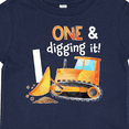 thumbnail image 4 of Inktastic One and Digging It Bulldozer 1st Birthday Boys or Girls Baby T-Shirt, 4 of 5