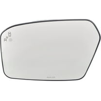 Mirror Glass Compatible With 2010-2012 Ford Fusion 2010-2011 Mercury Milan Left Driver Side Heated w/ Blind Spot Detection in Kool-Vue