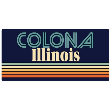 

Colona Illinois 5 x 2.5-Inch Fridge Magnet Retro Design
